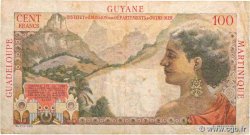 1 NF sur 100 Francs La Bourdonnais FRENCH ANTILLES  1960 P.01 q.MB