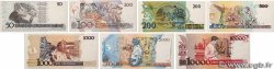 1 Cruzado Novo sur 1000 Cruzados au 10 Cruzados Novos sur 10000 Cruzados et du 50 au 500 Cruzados Novos  Lot BRASILE  1989 P.Lot FDC