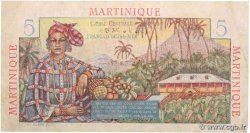 5 Francs Bougainville MARTINIQUE  1946 P.27a MB