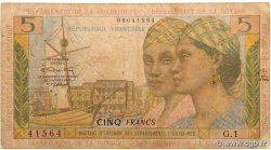 5 Francs FRENCH ANTILLES  1964 P.07b