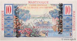 10 Francs Colbert Spécimen MARTINIQUE  1946 P.28s q.FDC