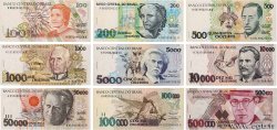 100 au 500000 Cruzeiros Lot BRASILE  1990 P.228 au P.236