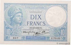 10 Francs MINERVE modifié FRANKREICH  1939 F.07.07