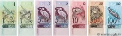 1 Real au 100 Reais Lot BRASILE  1994 P.243a au P.247a FDC