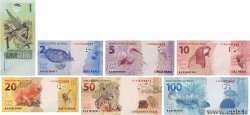 1 Real au 100 Reais Lot BRASILE  2003 P.251 au P.257 FDC