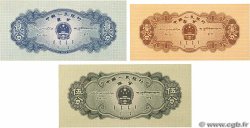 1, 2 et 5 Fen Lot CHINE  1953 P.0860a, P.0861a et P.0862a NEUF