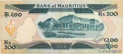 200 Rupees MAURITIUS  1986 P.39a fSS
