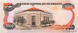 5000 Cordobas NICARAGUA  1987 P.146 AU+