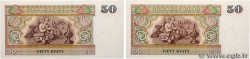 50 Kyats Lot MYANMAR  1997 P.73a et P.73b q.FDC