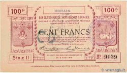 100 Francs FRANCE régionalisme et divers Bohain 1916 JPNEC.02.284