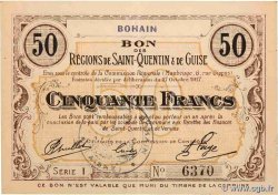 50 Francs FRANCE régionalisme et divers Bohain 1917 JPNEC.02.286