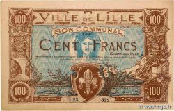 100 Francs FRANCE régionalisme et divers Lille 1918 JP.59.1655