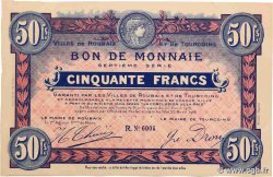 50 Francs FRANCE régionalisme et divers Tourcoing 1916 JP.59.2095