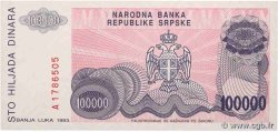 100000 Dinara BOSNIE HERZÉGOVINE  1993 P.152a NEUF