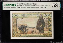 500 Francs Numéro radar WEST AFRICAN STATES  1977 P.802Tm AU