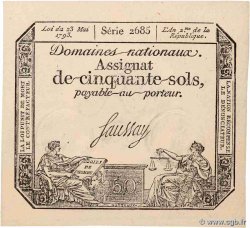 50 Sols FRANCE  1793 Ass.42c UNC