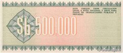 500000 Pesos Bolivianos BOLIVIA  1984 P.189 UNC