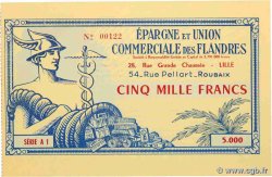 5000 Francs FRANCE régionalisme et divers Lille 1959 LILLE 1-5000