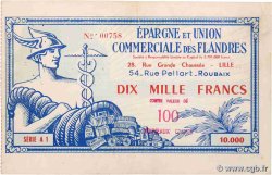 100 NF sur 10000 Francs FRANCE régionalisme et divers Lille 1959 LILLE 1-100NF