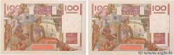 100 Francs JEUNE PAYSAN Consécutifs FRANKREICH  1954 F.28.41 VZ