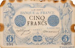 5 Francs NOIR FRANCE  1873 F.01.20