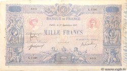 1000 Francs BLEU ET ROSE FRANCE  1917 F.36.31