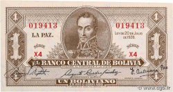 1 Boliviano BOLIVIEN  1928 P.128a