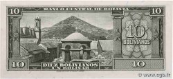 10 Bolivianos BOLIVIEN  1945 P.139b fST+