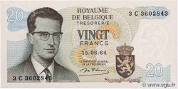 20 Francs BELGIEN  1964 P.138