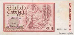 5000 Pesos CILE  1990 P.155b q.SPL