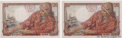 20 Francs PÊCHEUR Consécutifs FRANCE  1945 F.13.10 UNC