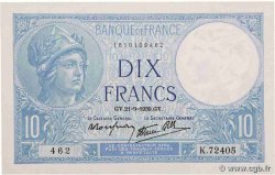 10 Francs MINERVE modifié FRANCE  1939 F.07.08 UNC-
