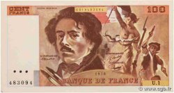 100 Francs DELACROIX Faux FRANCE  1978 F.68.01x AU+