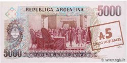 5 Australes ARGENTINIEN  1985 P.321 ST