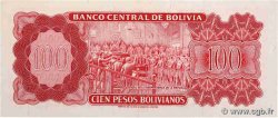 100 Pesos Bolivianos BOLIVIEN  1962 P.163a fST