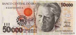 50 Cruzeiros Reais sur 50000 Cruzeiros  BRASILIEN  1993 P.237