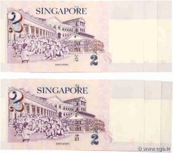 2 Dollars Lot SINGAPORE  2000 P.45 UNC-