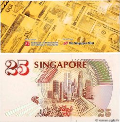 25 Dollars Set de présentation SINGAPORE  1996 P.33 UNC