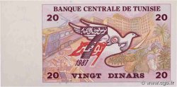 20 Dinars TUNESIEN  1992 P.88 ST