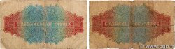 1 Shilling Lot CYPRUS  1944 P.20 G