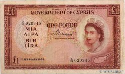 1 Pound CHYPRE  1956 P.35a