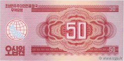 50 Won CORÉE DU NORD  1988 P.38 NEUF
