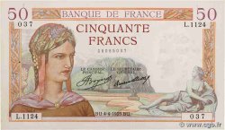 50 Francs CÉRÈS FRANCE  1935 F.17.07 XF+