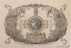 5 Francs Cabasson rouge GUADELOUPE  1943 P.07c pr.NEUF