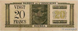 20 Francs NOUVELLE CALÉDONIE  1944 P.49 BB