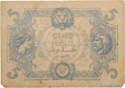 5 Francs ALGERIA  1916 P.071a MB