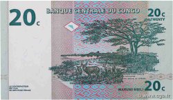 20 Centimes CONGO, DEMOCRATIQUE REPUBLIC  1997 P.083a UNC