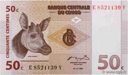 50 Centimes CONGO, DEMOCRATIQUE REPUBLIC  1997 P.084a