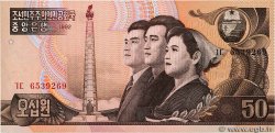 50 Won NORTH KOREA  1992 P.42a