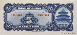 5 Yüan CHINA  1940 P.0084 XF+